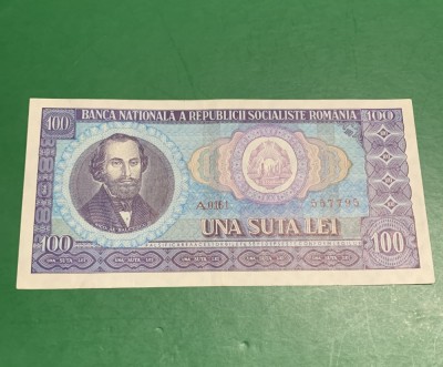 Bancnota 100 lei 1966 RSR foto