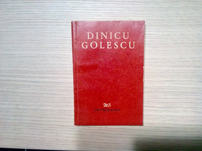 INSEMNARE A CALATORIII MELE - Dinicu Golescu - BPT, 1964, 196 p.