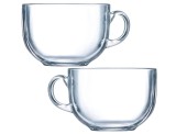 Cumpara ieftin Set 2 Cani din sticla Caribou Living, 500 ml pentru bauturi calde, ceai, cafea, ciocolata calda - RESIGILAT