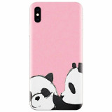 Husa silicon pentru Apple Iphone X, Panda
