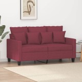 VidaXL Canapea cu 2 locuri, roșu vin, 120 cm, material textil 359265
