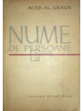 Al. Graur - Nume de persoane (Editia: 1965)