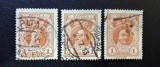 Imperiul Rus 1913 - Set de 3 Timbre Clasice &bdquo;Tricentenarul Dinastiei Romanov - 1 Kopeică (Țarul Petru cel Mare)&rdquo; -PV1