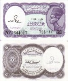 EGIPT 5 piastres (mov) P-182 UNC!!!