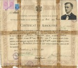 A4324N Certificat de absolvire Școala Comercială Superioară de Băeți din Oradea, 1935