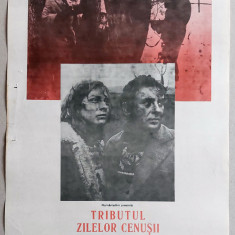 Tributul zilelor cenusii, Afis Romaniafilm film polonez 1984 cinema Epoca de Aur