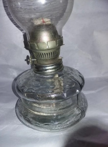 LAMPA PETROL/Gaz lampant VECHE de COLECTIE Sticla NEFOLOSITA,cu  fitil,MARE,T.GRA | Okazii.ro