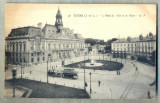 AD 37 C. P. VECHE - TOURS -L&#039;HOTEL DE VILLE ET LA PLACE - 1917 -FRANTA, Circulata, Printata
