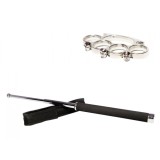 Cumpara ieftin Set Autoaparare: Baston Telescopic Otel 65cm + Box Craniu Argintiu Ideallstore