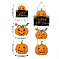 Decor pentru usa ,cu dovleac de Halloween,pentru petrecerea ,1 buc