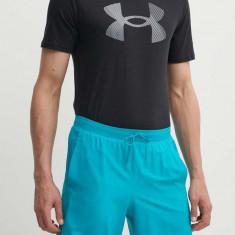 Under Armour pantaloni scurți de alergare Launch culoarea verde