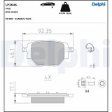 DELPHI LP3646 set placute frana,frana disc