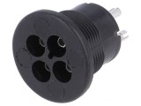 Conector Circular Mamă 3 PIN Cositorit 3A