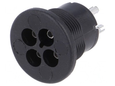 Conector Circular Mamă 3 PIN Cositorit 3A foto