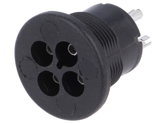 Conector Circular Mamă 3 PIN Cositorit 3A