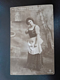 Carte postala, Jenny Metaxa Doro in Fata Vanatoruli, inceput de secol XX