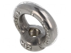 Piuliță cu inel tip ochi M12 oțel inoxidabil A2 DIN 582 30mm - Piuliță cu inel tip ochi M12 DIN 582 30mm