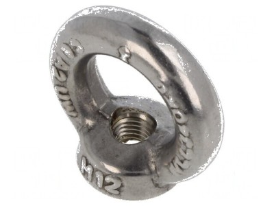 Piuliță cu inel tip ochi M12 oțel inoxidabil A2 DIN 582 30mm - Piuliță cu inel tip ochi M12 DIN 582 30mm foto