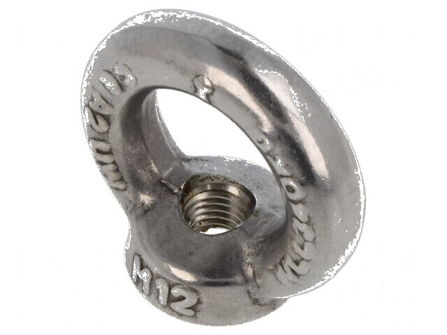 Piuliță cu inel tip ochi M12 oțel inoxidabil A2 DIN 582 30mm - Piuliță cu inel tip ochi M12 DIN 582 30mm