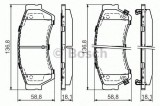 Set placute frana,frana disc MAZDA 6 Hatchback (GG) (2002 - 2008) BOSCH 0 986 494 221