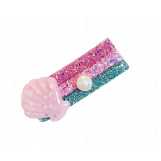 Roz Glitter roz perla perla Shell Clip