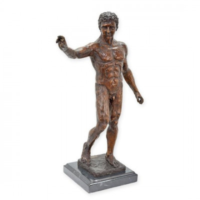 David-statueta din bronz cu un soclu din marmura TBA-77 foto
