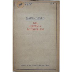 Din cronica acestor ani - Maria Banus