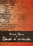 Studii si Articole - Ernest Stere, 2005, Ed. Demiurg, Biografii, Carte in Romana, 226 Pagini
