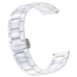 Curea ceramica, compatibila Huawei Watch Fit 3, adaptor inclus, telescoape Quick Release, Ceramic White