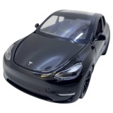 Macheta Tesla Model Y neagra deschide 4 usi, portbagaj si capota, lumini si sunete