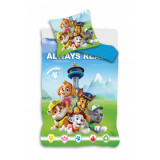 Cumpara ieftin Lenjerie de pat Paw Patrol Always, 2 Piese, 100A 135 cm, 40A 60 cm, 100% Bumbac