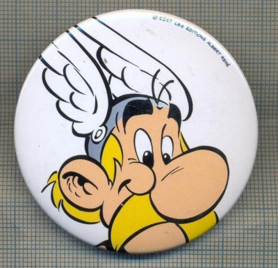 Y 1169 INSIGNA - OBELIX -PERSONAJ DIN CICLUL ,,ASTERIX&amp;quot; - PENTRU COLECTIONARI foto