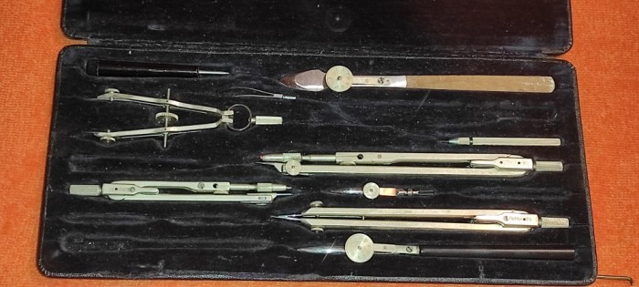 set trusa compasuri compas RICHTER PRACISION vintage incompleta