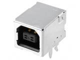 Soclu USB B 4-Pin PCB THT 90&deg; USB 2.0 Aurit