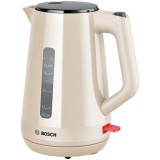 Fierbator TWK1M127, 1,7l, 2400 W, Oprire automata, Protectie supra-incalzire, Beige