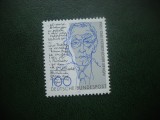 HOPCT TIMBRE MNH 829 SCRIITORUL WERNER BERGENBRUEN 1992 -1 VAL GERMANIA, Nestampilat