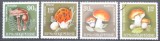 Albania 1990 - Seria Tematică Completă &bdquo;Ciuperci / Fungi de Pădure / Ciuperci Comestibile și Rare&rdquo; - Set 4 Timbre -KV1