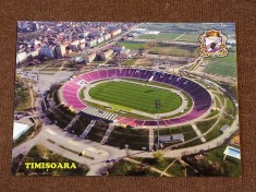 Foto-tip carte postala-fotbal - Stadionul &amp;quot;1 MAI - Dan Paltinisanu&amp;quot; POLI TIMISOARA foto