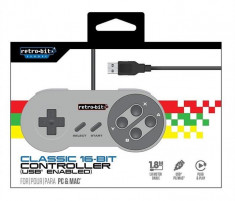 Controller Retro-Bit Classic 16-Bit Usb Pc foto