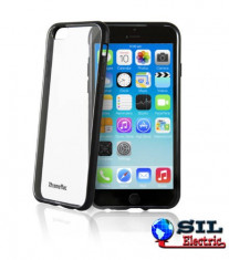 Carcasa iPhone6 transparent/negru Microshield Accent XtremeMac foto