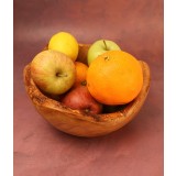 Fructieră sau Salatieră Basilicata din lemn de măslin 23 x 12 cm