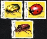 Aland (Finlanda) 2006 - Insecte, fauna, serie neuzata