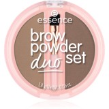 Essence Brow Powder Duo set pentru sprancene culoare 01 Light 1.8 g