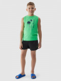 Șort de plajă boardshort pentru băieți - negru, 4F Sportswear