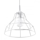 Lampă Suspendată Anata Alb Oțel 1 Bec Cu Design Modern De Interior