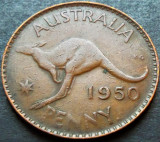 Cumpara ieftin Moneda istorica 1 PENNY - AUSTRALIA, anul 1950 *cod 007, Australia si Oceania
