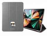 Husa de protectie tableta Karl lagerfeld pentru iPad Pro 12.9 (2021/2022), Karl Head Saffiano, Plastic, Gri