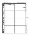 Set 100 folii A4, Cosmic, cu 8 buzunare de 71 x 105 mm