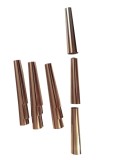 Forma de copt fursecuri 0513, tabla cositorita, conica, bronz, 6.8 x 1.7 cm, set 12 bucati