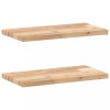 Rafturi plutitoare 2 buc. 40x20x2 cm lemn masiv acacia netratat, DKD Home Decor